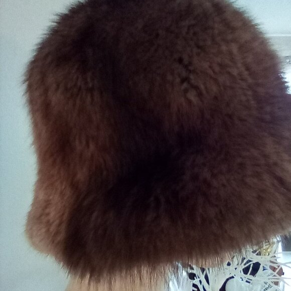 Vintage  Genuine Fur Brucewood Mink? Capelet / Stole And Fur Hat Mink? - Picture 13 of 15